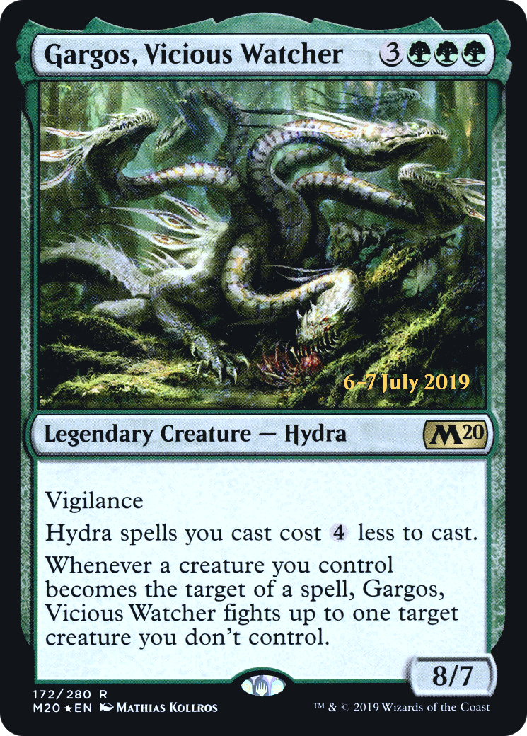 Gargos, Vicious Watcher (PRE-172S) - Core Set 2020 Promos Foil