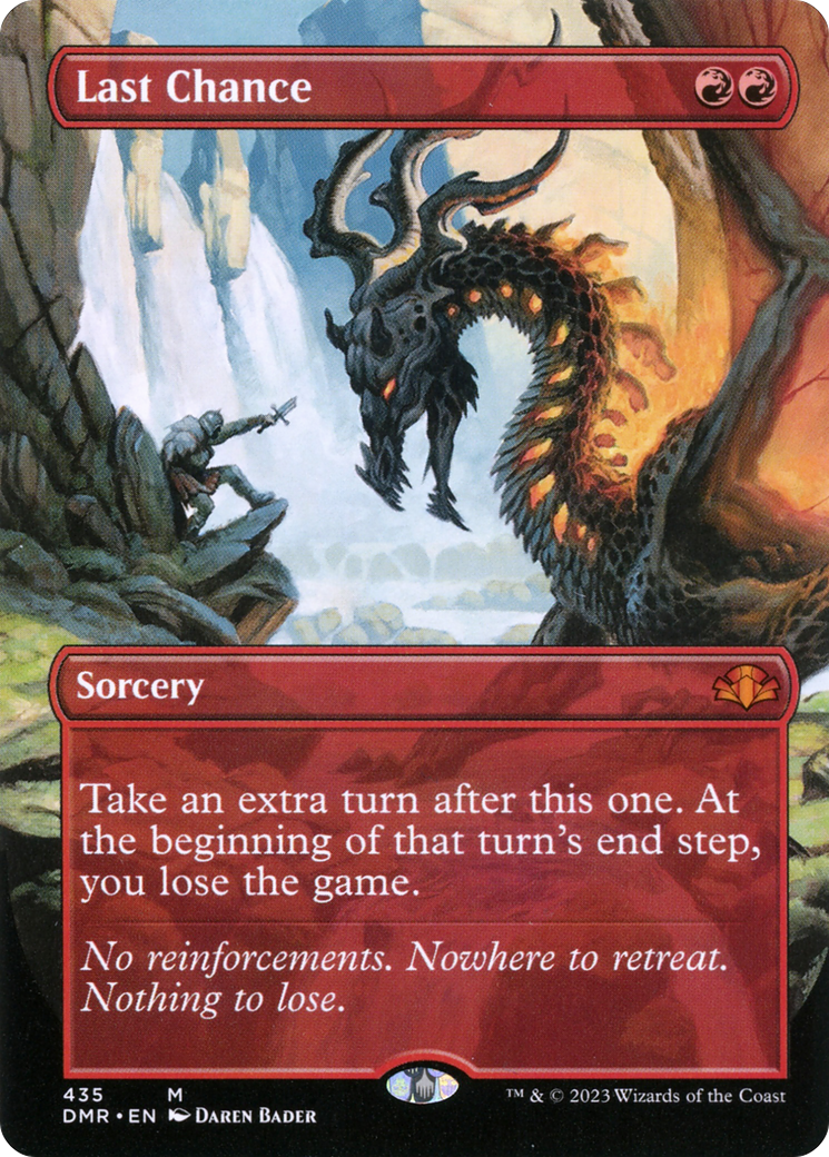 Last Chance (Borderless) (DMR-435) - Dominaria Remastered (Borderless)