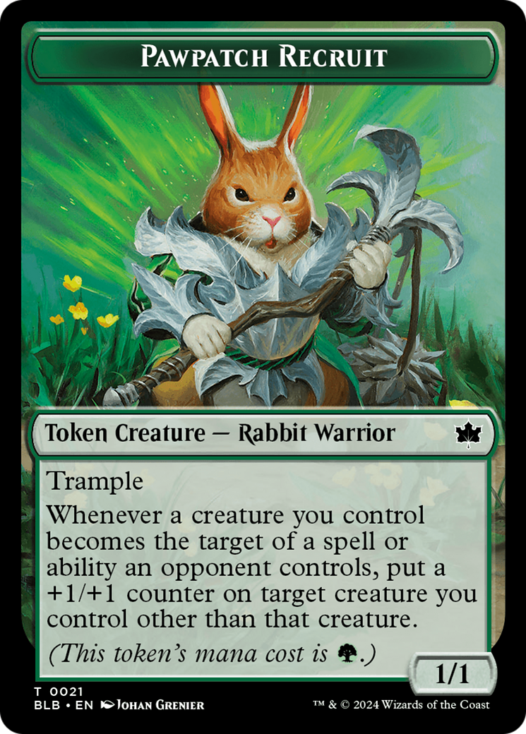 Pawpatch Recruit (BLB-021) - Bloomburrow Tokens Foil