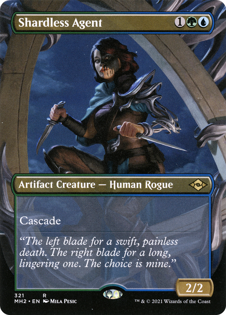 Shardless Agent (Borderless) (MH2-321) - Modern Horizons 2 (Borderless) Foil