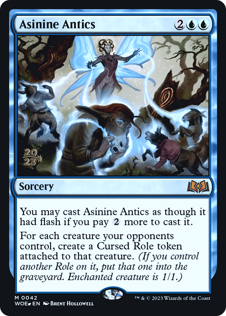 Asinine Antics (PRE-42S) - Wilds of Eldraine Promos Foil
