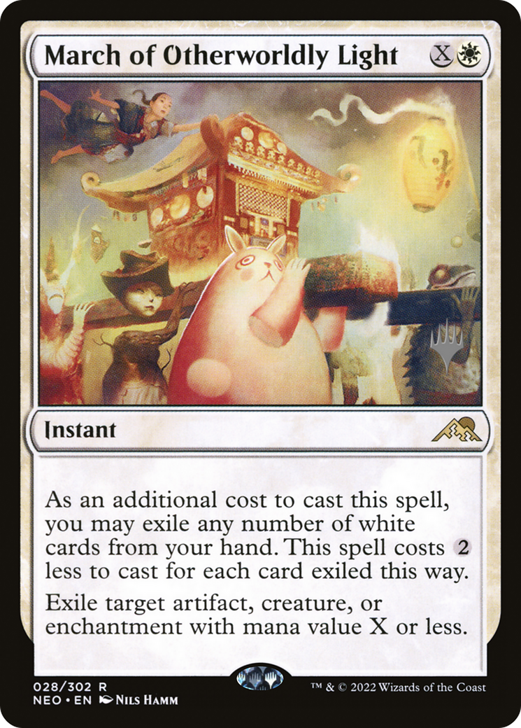 March of Otherworldly Light (PPNEO-28P) - Kamigawa: Neon Dynasty Promos Foil