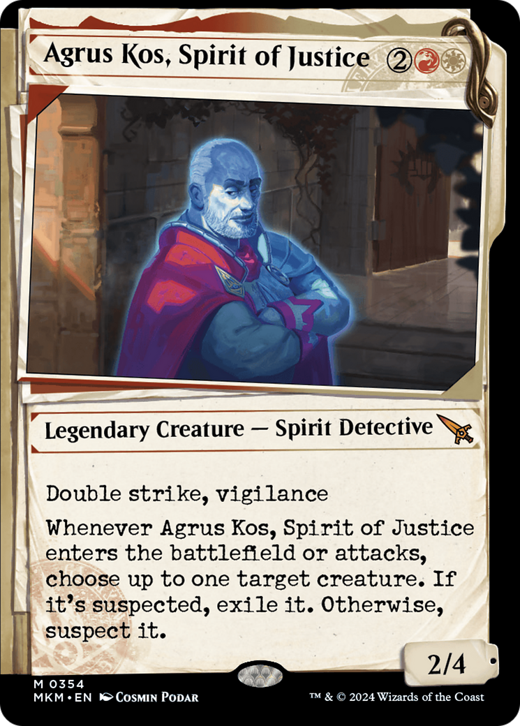 Agrus Kos, Spirit of Justice (Showcase) (MKM-354) - Murders at Karlov Manor: (Showcase) Foil