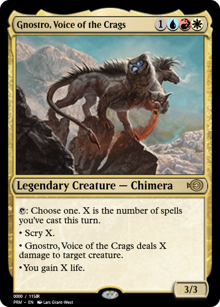 Gnostro, Voice of the Crags (PRM-86354) - Magic Online Promos