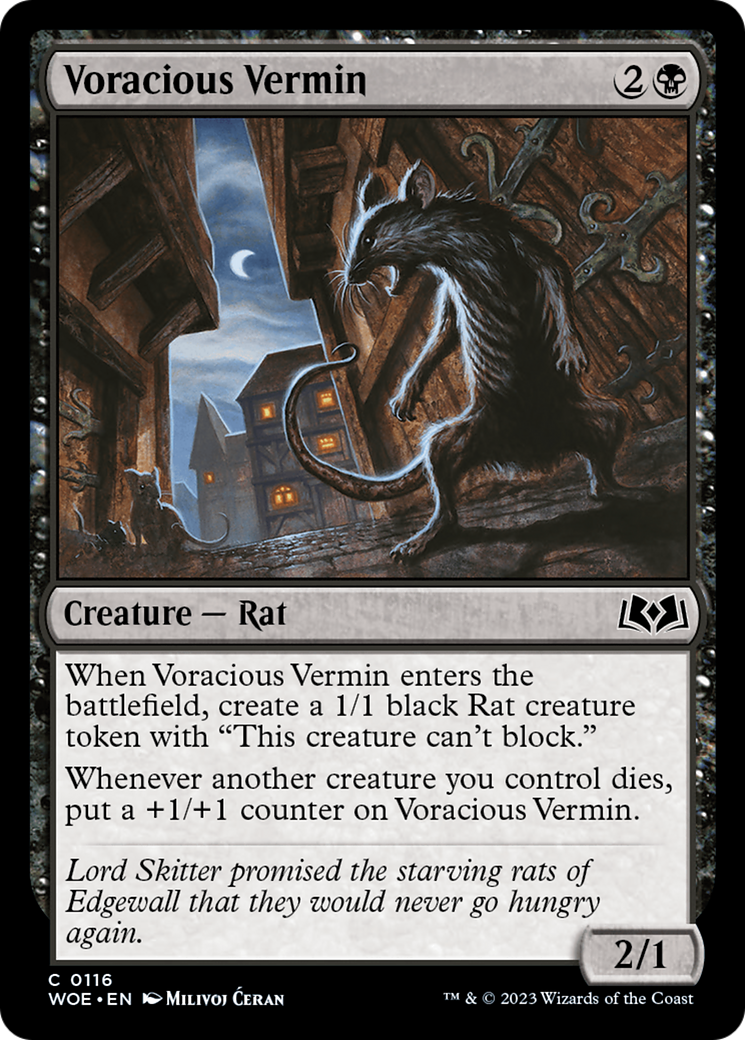 Voracious Vermin (WOE-116) - Wilds of Eldraine Foil