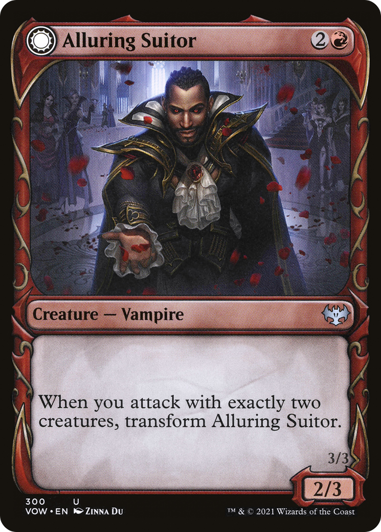 Alluring Suitor (Showcase) (VOW-300) - Innistrad: Crimson Vow: (Showcase, Double Faced Transform)