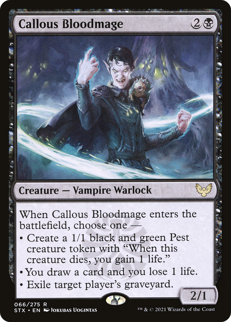 Callous Bloodmage (STX-066) - Strixhaven: School of Mages