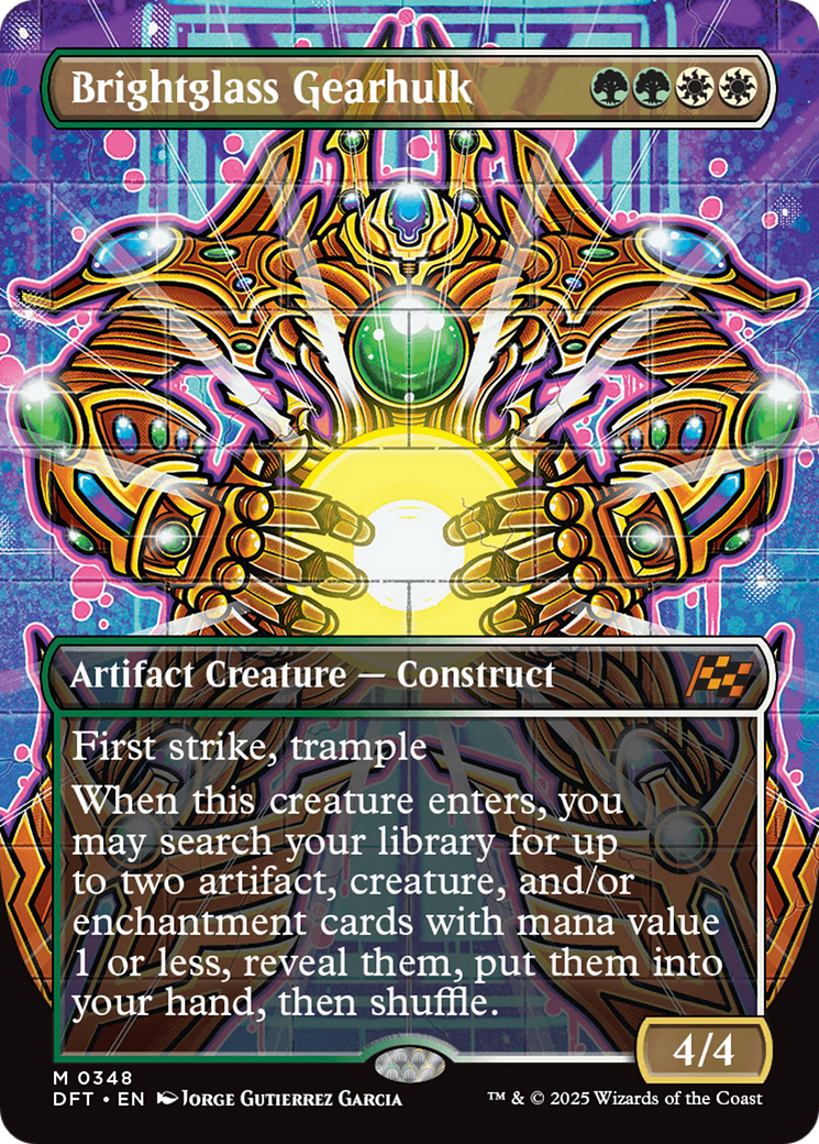 Brightglass Gearhulk (DFT-348) - Aetherdrift (Borderless) Foil