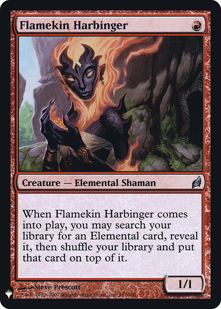 Flamekin Harbinger (LIST-LRW-167) - The List Foil