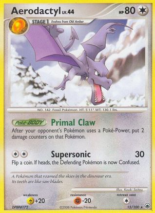 Aerodactyl 015 - Reverse Holofoil Majestic Dawn - Rare