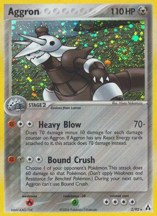Aggron 002 - Holofoil Legend Maker - Holo Rare
