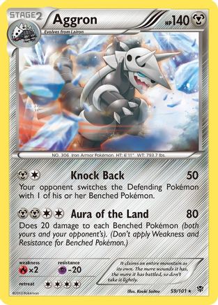 Aggron 059 - Reverse Holofoil Plasma Blast - Rare