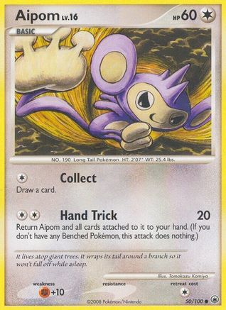 Aipom (50) 050/100 - Reverse Holofoil Majestic Dawn - Common
