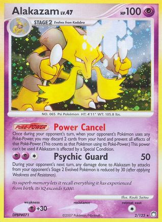 Alakazam 002/123 - Reverse Holofoil Mysterious Treasures - Holo Rare