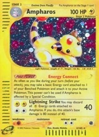Ampharos (2) 002 - Holofoil Expedition - Holo Rare