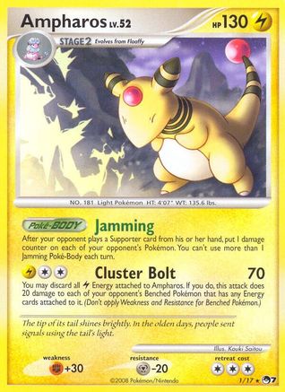 Ampharos 001/017 POP Series 7 - Rare