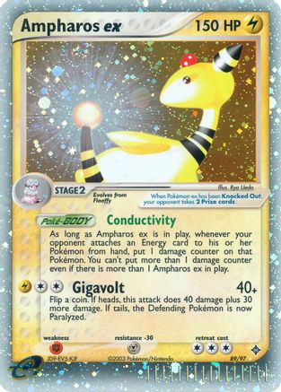 Ampharos ex 089 - Holofoil Dragon - Ultra Rare