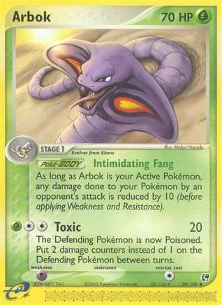 Arbok 029/100 - Reverse Holofoil Sandstorm - Uncommon