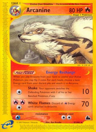 Arcanine (3) 003 Skyridge - Rare