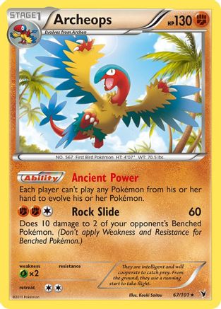 Archeops 067 - Reverse Holofoil Noble Victories - Rare