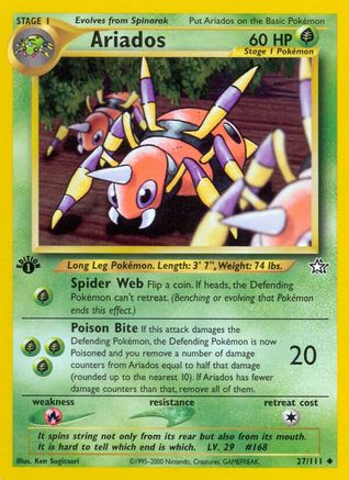 Ariados 027/111 - 1st Edition Neo Genesis - Uncommon