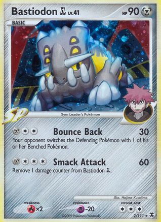 Bastiodon GL 002 - Holofoil Rising Rivals - Holo Rare