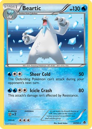 Beartic (30) 030 - Reverse Holofoil Emerging Powers - Holo Rare