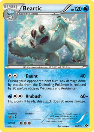 Beartic 037 - Reverse Holofoil Next Destinies - Rare