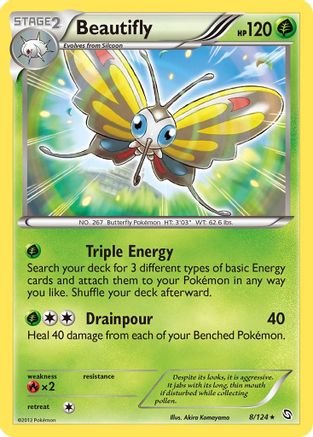Beautifly 008 - Reverse Holofoil Dragons Exalted - Rare