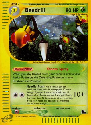 Beedrill (H4) 0H4 - Holofoil Skyridge - Holo Rare