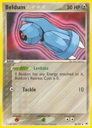 Beldum 028/101 - Reverse Holofoil Hidden Legends - Uncommon