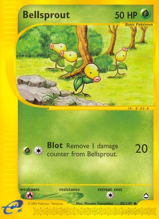 Bellsprout (45) 045 - Reverse Holofoil Aquapolis - Uncommon