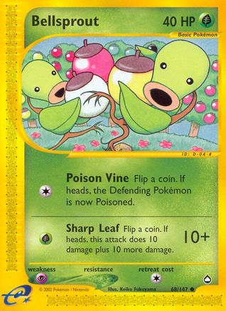 Bellsprout (68) 068 - Reverse Holofoil Aquapolis - Common