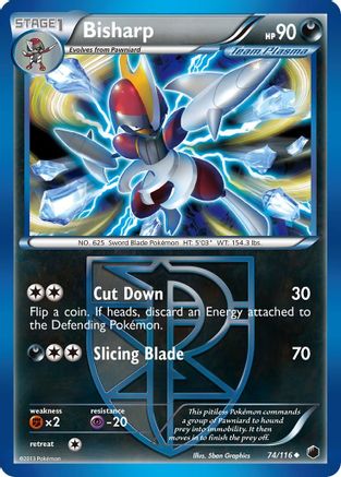 Bisharp (Team Plasma) (74) 074 Plasma Freeze - Uncommon