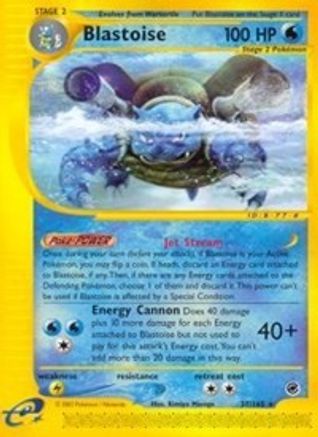 Blastoise (37) 037 - Reverse Holofoil Expedition - Rare