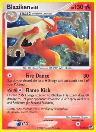 Blaziken 001 - Holofoil Great Encounters - Holo Rare