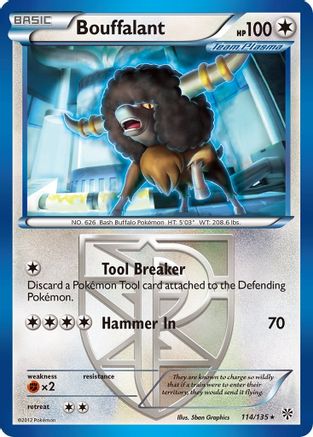 Bouffalant (Team Plasma) 114 Plasma Storm - Rare