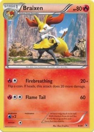 Braixen 009 - Holofoil Kalos Starter Set - Common