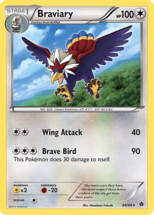 Braviary 088 - Holofoil Emerging Powers - Holo Rare