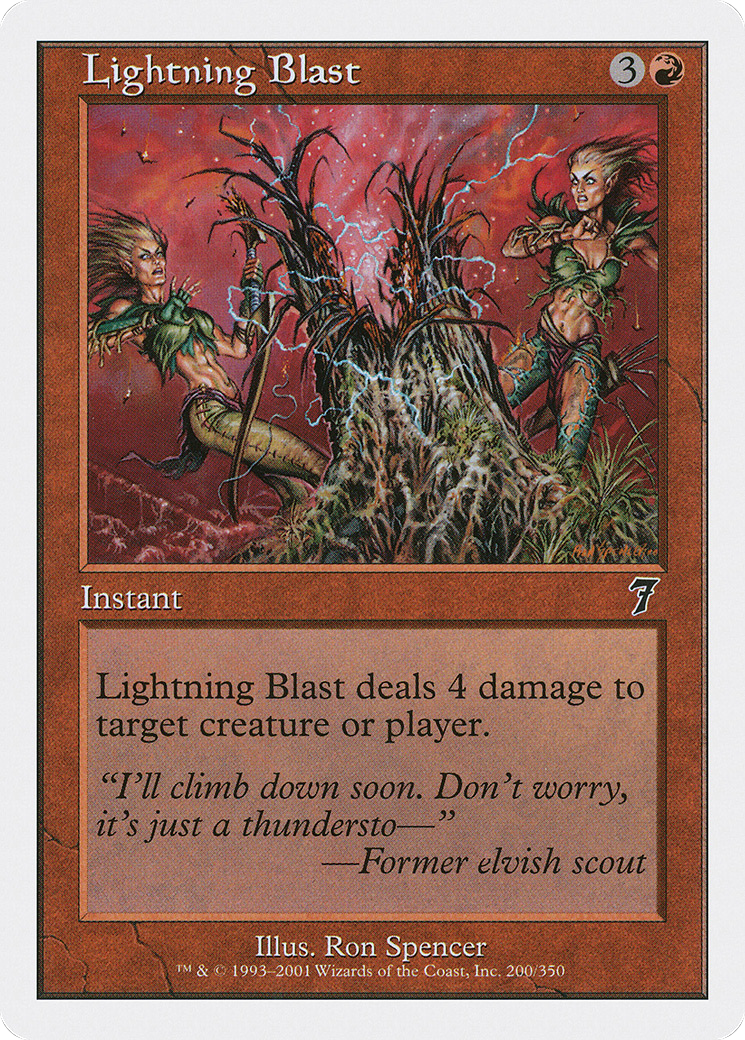 Lightning Blast (7ED-200) - Seventh Edition