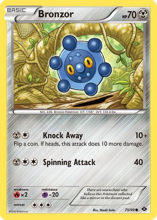 Bronzor 075 - Reverse Holofoil Next Destinies - Common