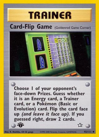 Card-Flip Game (Goldenrod Game Corner) 092/111 - Unlimited Neo Genesis - Uncommon