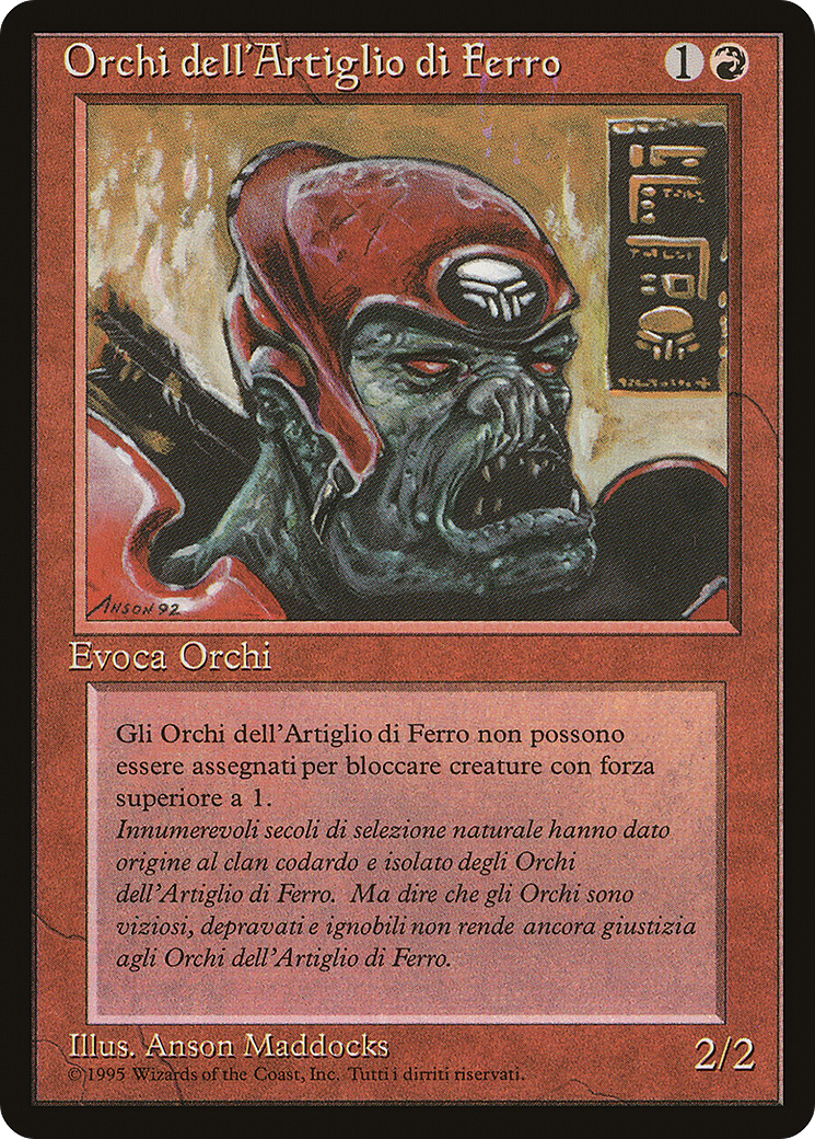 Ironclaw Orcs (Italian) - "Orchi dell'Artiglio di Ferro" (REN-082) - Rinascimento