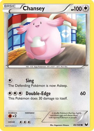 Chansey (80) 080 Dark Explorers - Common