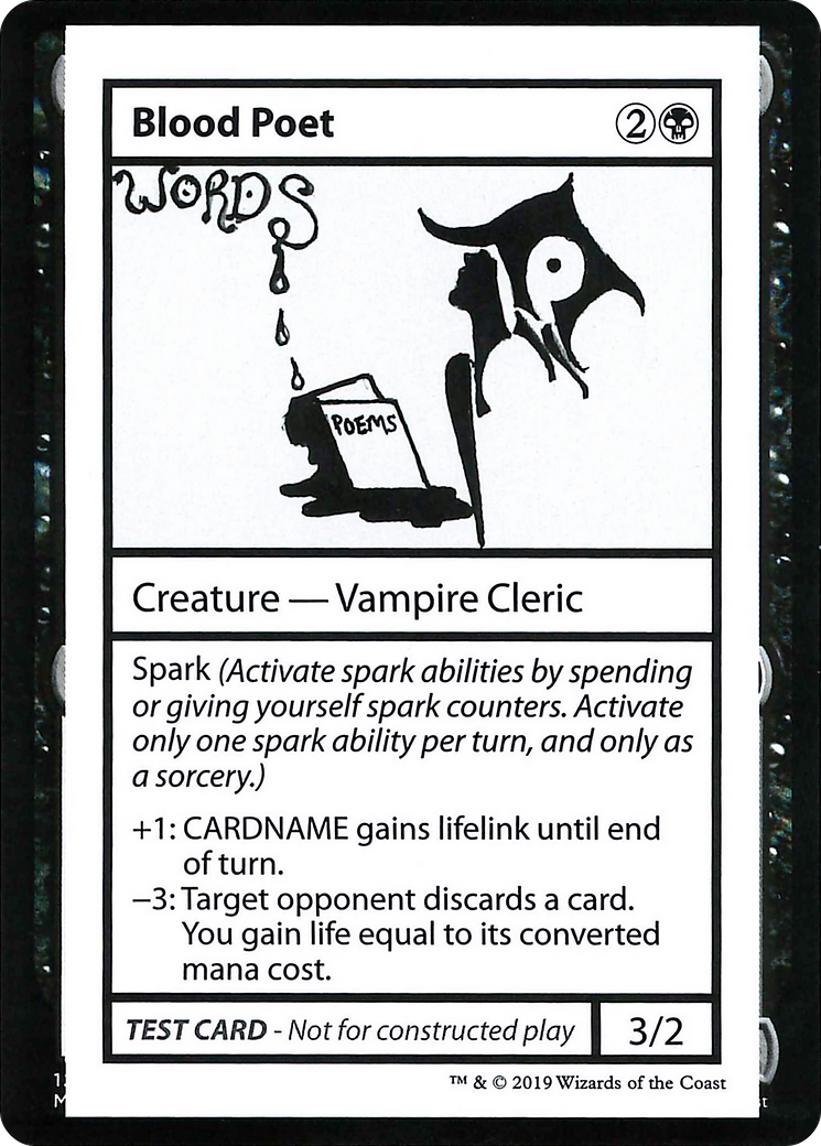 Blood Poet (No PW Symbol) (CMB1-034) - Mystery Booster Playtest Cards 2021
