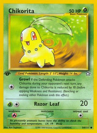 Chikorita (54) 054/111 - Unlimited Neo Genesis - Common