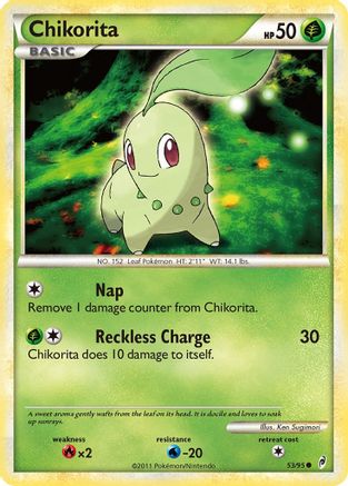 Chikorita 053/95 - Reverse Holofoil Call of Legends - Common