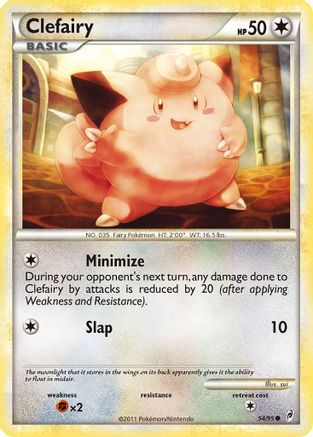 Clefairy 054/95 - Reverse Holofoil Call of Legends - Common