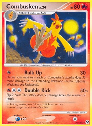 Combusken 035 - Reverse Holofoil Great Encounters - Uncommon