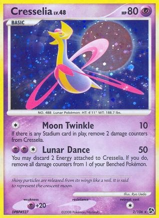 Cresselia 002 - Reverse Holofoil Great Encounters - Holo Rare